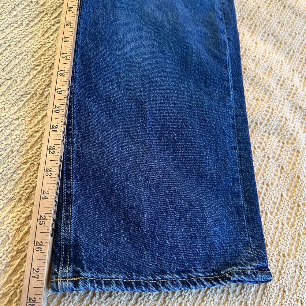 Old Navy Extra High Rise Wide Leg Dark Wash Jeans - 10 Petite - Picture 5 of 8